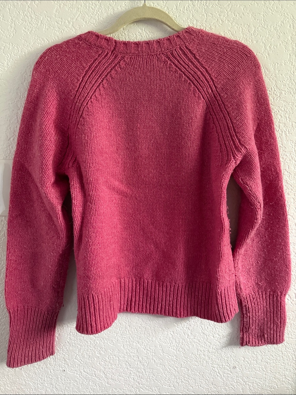 Alex Mill Deep Raspberry Raglan Crewneck Sweater - Picture 4 of 5